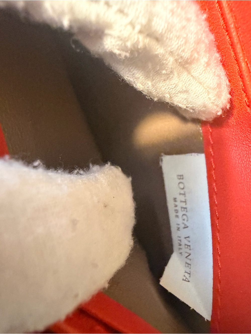Bottega Veneta Orange Intrecciato wallet on chain - Picture 13 of 16